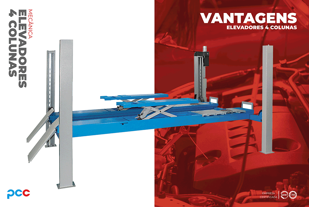 ELEVADOR 4 COLUNAS RAVAGLIOLI