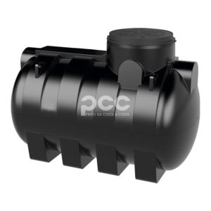 Separador de hidrocarbonetos de 1,5 L/s em polietileno, compacto e indicado para águas com óleos.
