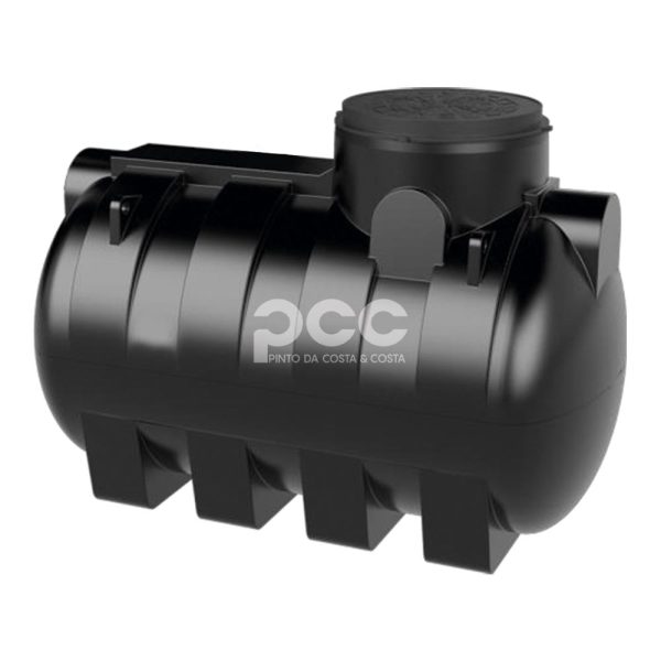 Separador de hidrocarbonetos de 1,5 L/s em polietileno, compacto e indicado para águas com óleos.