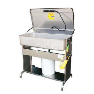 Máquina de limpeza de peças TopCleaner 1020 manual, com estrutura compacta e cuba superior para lavagem simples em oficina.