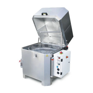 Máquina de limpeza de peças Washer 750, com tampa fechada, estrutura compacta e acabamento industrial, ideal para oficinas.