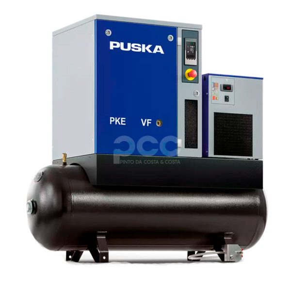 Compressor de parafuso com velocidade variável.